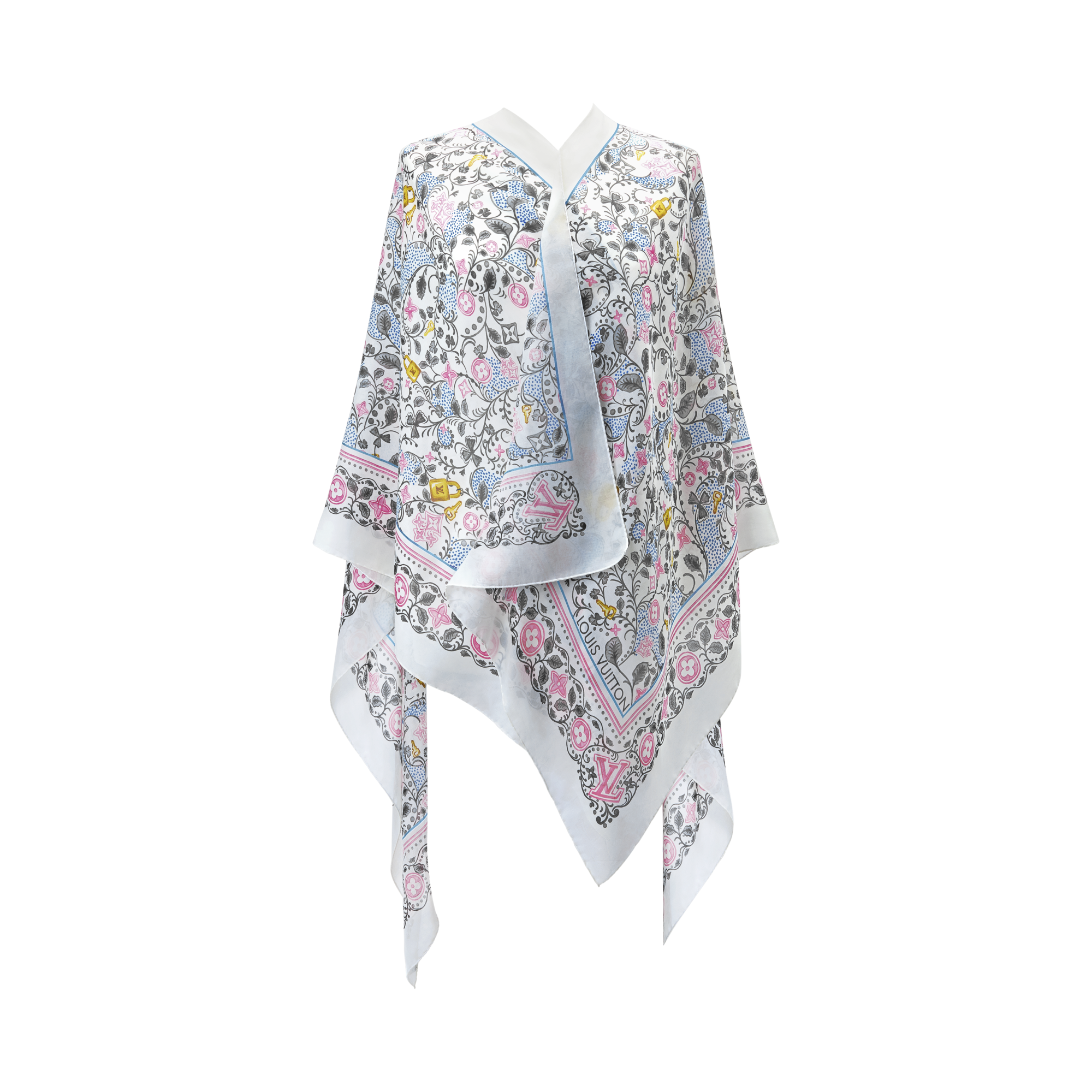 Louis Vuitton リバーシブル ストール Flower Foulard Asymmetrical Top - Women - Ready-to-Wear | LOUIS